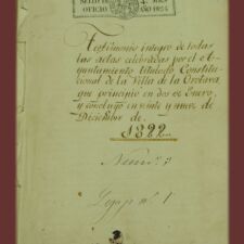 Actas del Pleno de 1822