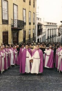 Bendición del Cristo del Cementerio.<br>Fondo fotográfico Archivo Municipal La Orotava.