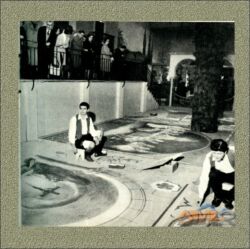 Alfombra en Londres.<br>Fondo fotográfico Archivo Municipal La Orotava.