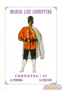 Programa Murga Los Chiripitas. 1987.<br>Fondo Archivo Municipal La Orotava.